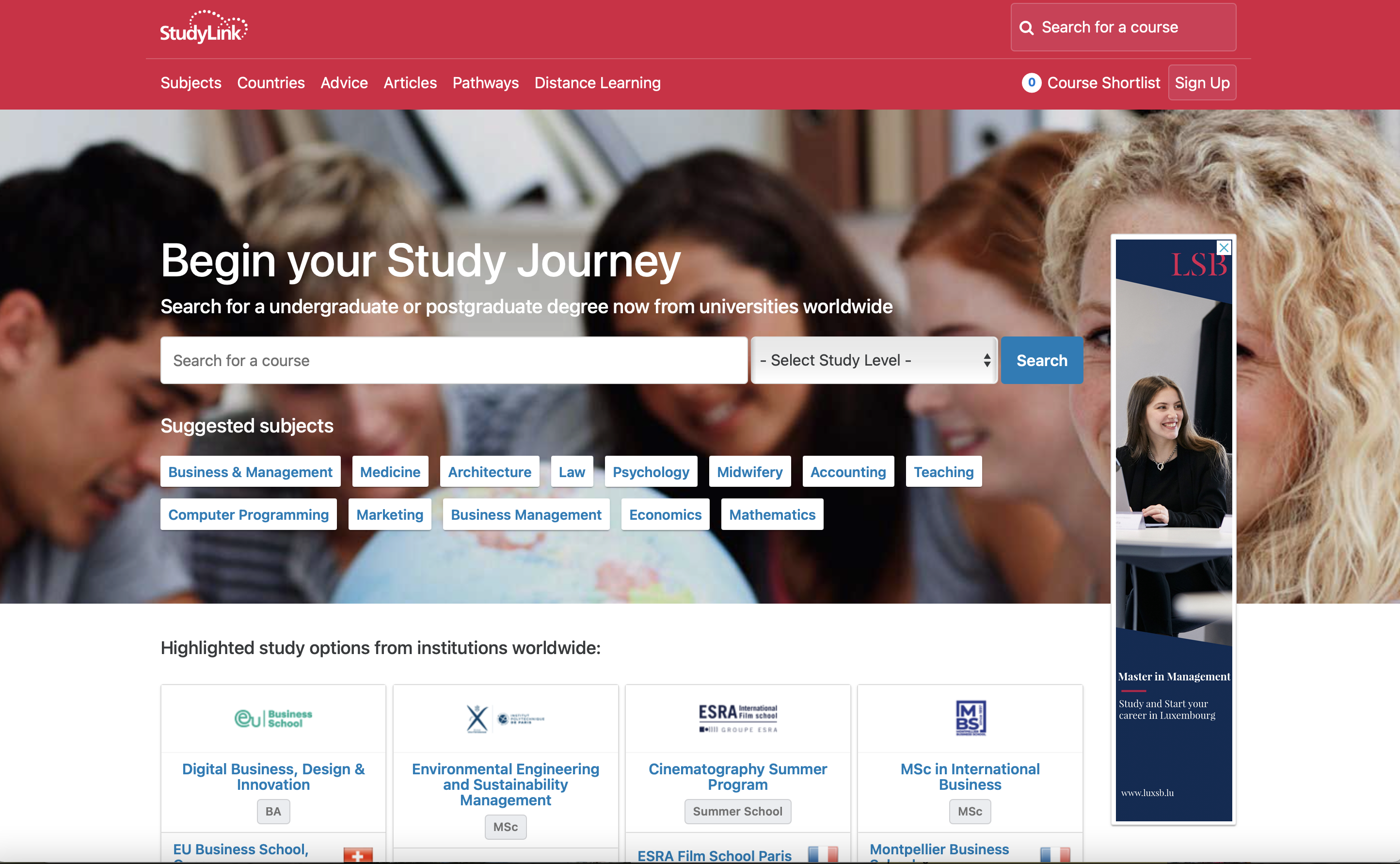StudyLink / Digital Education Marketing