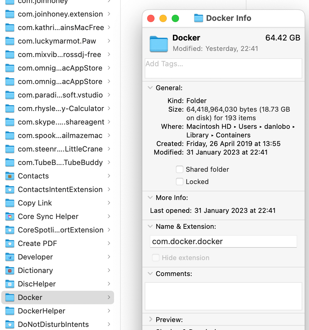 Docker Disk Space