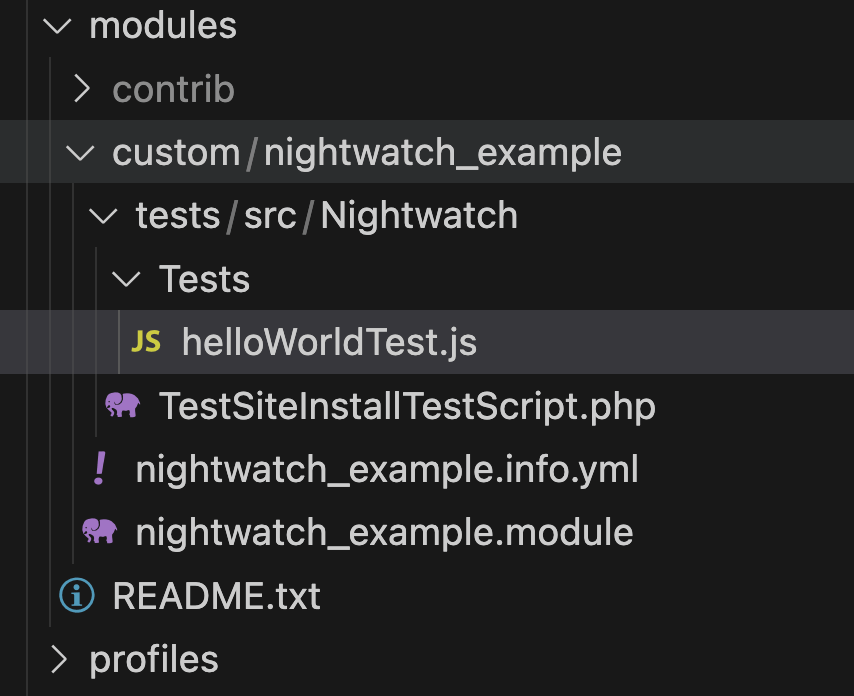 hello world nightwatch